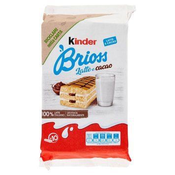 Бисквит c какао Kinder Brioss Latte 280г 1910 фото