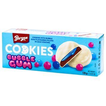 Печиво Bergen Bubble Gum 128г 3423 фото