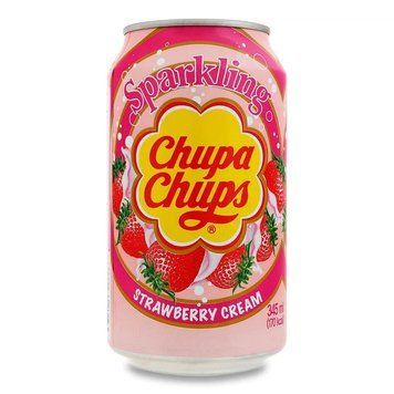 Напій газований Chupa Chups Strawberry & Cream 345мл 2838 фото
