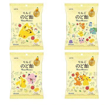 Цукерки Lotte Pokemon Apple Throat Candy 75г 2318 фото
