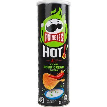 Чипсы Pringles Hot Kickin Sour Cream 160г 3463 фото
