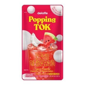 Напиток CU Delaffe Coconut Watermelon Popping Tok 230мл 2220 фото