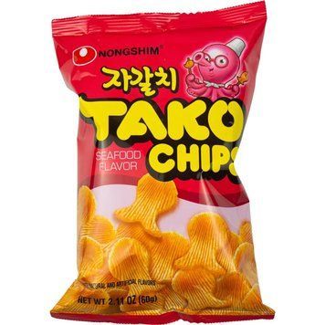 Чипсы Nongshim с вкусом осьминога 60г 1118 фото