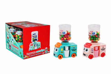Игрушка автобус с рыхлыми конфетами 50г 3149 фото