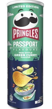 Чипсы&nbsp;Pringles&nbsp;Passport&nbsp;Green&nbsp;Curry&nbsp;165г 1325 фото