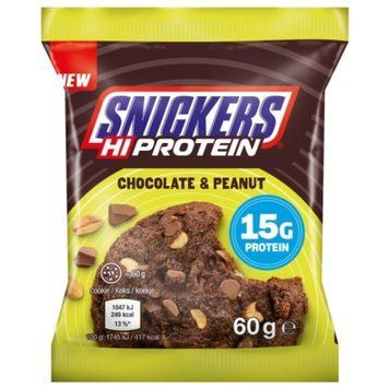 Печиво Snickers Hi-Protein Choc Peanut Cookie 60г 3256 фото