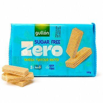 Вафли ванильные без сахара Gullon vanilla wafer 180г 187 фото