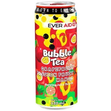 Напій газований грейпфрут, маракуйя, манго Ever Aid Bubble Tea 330мл 3026 фото