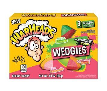 Жевательные конфеты Warheads Wedgies Theater Box 99г 2931 фото