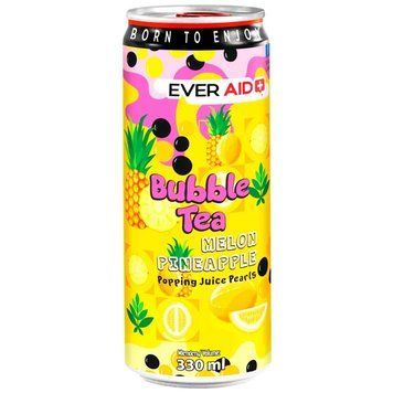 Напій газований диня та ананас Ever Aid Bubble Tea 330мл 3027 фото