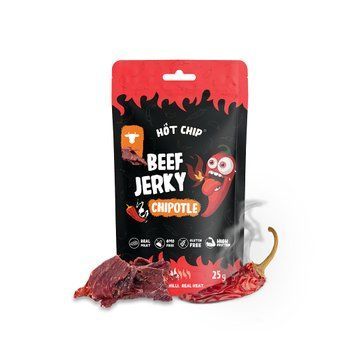 Мясные снеки Hot Chip Beef Jerky Chipotle 25г 1771 фото