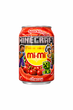 Напій газований Mi-Mi Minecraft Cherry 330мл 2947 фото