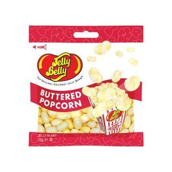 Жевательные конфеты Jelly Belly Buttered Popcorn Bag 70г 1794 фото