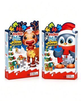 Адвент календар Kinder Mix Puzzel 161г 3707 фото