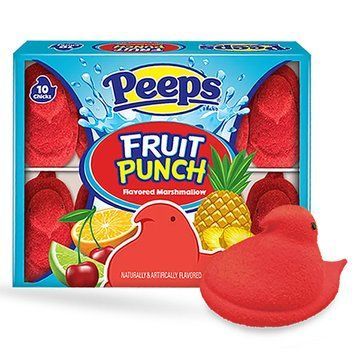 Птички из маршмеллоу Peeps Fruit Punch 10 chicks 85г 591 фото