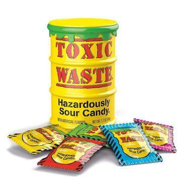 Конфета Toxic Waste Yellow Sour Candy 42г 1810 фото