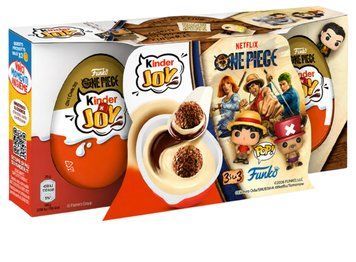 Набір шоколадних яєць Kinder Joy One Piece 3x20г 3489 фото