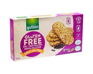 Печиво GULLON вівсяне Desayuno Choc-chips без глютену 220г 3535 фото