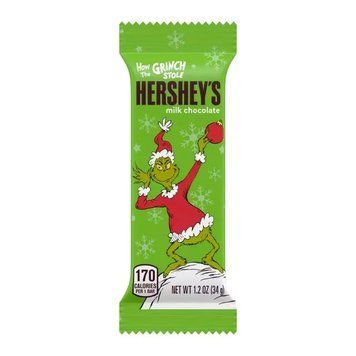 Шоколад Hershey's Grinch Milk Chocolate Christmas Candy 34г 1859 фото