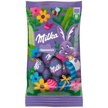 Шоколадні яйця Milka Alpenmilch 100г 2698 фото
