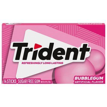 Жвачка Trident Bubble Gum 14 sticks 1945 фото