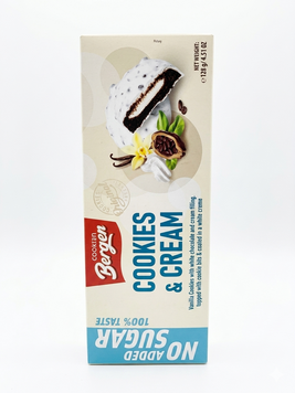 Печенье Bergen Cookies & Cream без сахара 128г 2864 фото