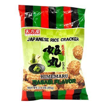 Рисові крекери Amanoya Himemaru Rice Cracker Wasabi Flavor 85г 2246 фото