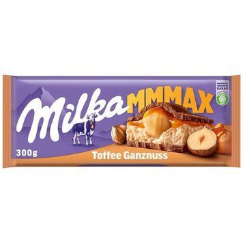 Шоколад Milka 300г Toffee Wholenuts 2780 фото