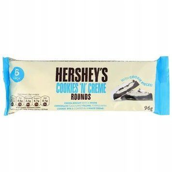 Печенье Hershey's со вкусом Cookies 'n' Creme в форме кругляшей 96г США 804 фото