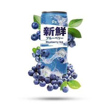 Напиток газированный ACR Fresh Drink Blueberry Ice 330ml 1318 фото