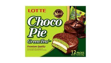 Шоколадное пирожное Choco Pie Green Tea 336г 12шт 901 фото
