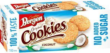 Печенье без сахара Bergen Сoconut Cookies 130г 2955 фото