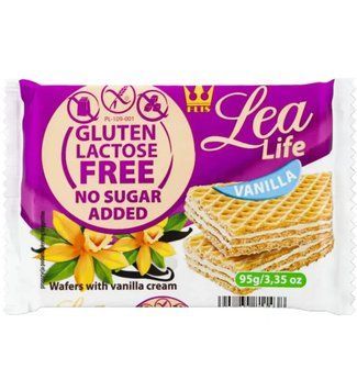 Безглютенові вафлі FLIS Happy Lea Life Ваніль 95г 3605 фото