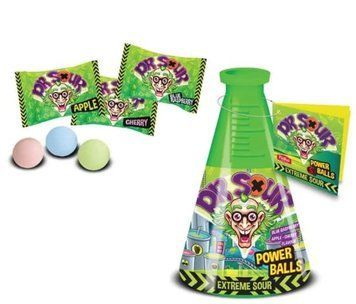 Кислые конфеты Dr. Sour Extreme Sour Power Balls 15г 685 фото